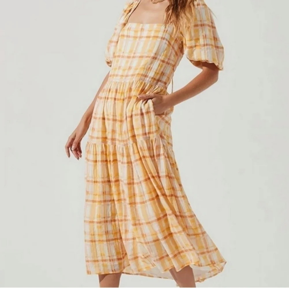 NWOT || ASTR THE LABEL || Llana plaid dress